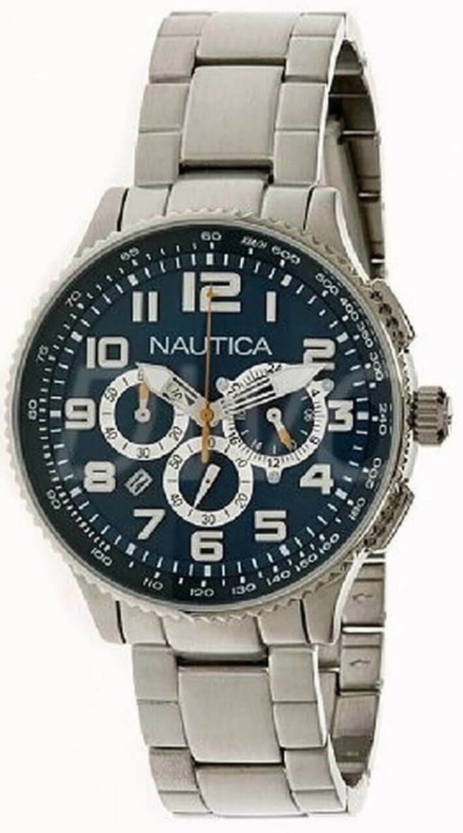 Nautica Silver Case Wristwatches with Chronograph | eBay Nautica Silver Case Wristwatches with Chronograph | eBay