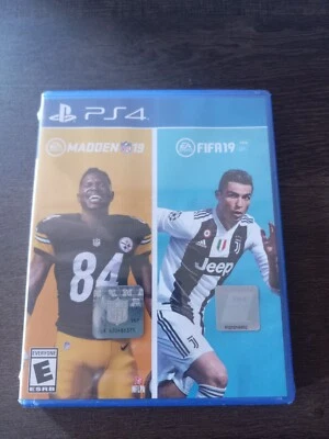 2018 Madden 19 And Fifa 19 Combo For Playstation 4 New Factory Sealed - Image 1 of 4