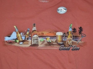 Newport Blue Sand Bar Beach Shore Island Beer T-Shirt Men's Graphic Tee - Picture 1 of 1