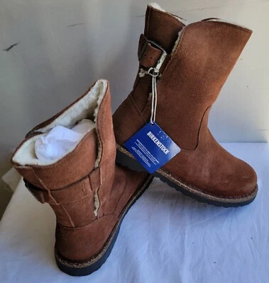 Birkenstock Uppsalla Shearling Boots  Suede Espresso Color  Regular Wide - Изображение 1 из 4