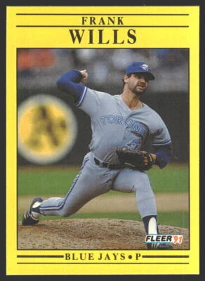 Frank Wills #191b 1991 Fleer Toronto Blue Jays - Image 1 of 2
