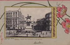 NAPOLI: Piazza del Municipio e Via Medina  1904