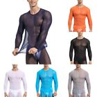 Men Tops Wrestling Fitness Cycling Fitness Streetwear Tights Transparent