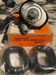 DDR / NVA EKD 300 / 500  Kopfhörer DK 66 400 Ohm VEB Funktechnik Leipzig in OVP - Bild 1 von 4