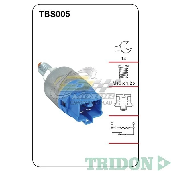 INTERRUPTOR LUZ DE FRENO TRIDON PARA TOYOTA TOWNACE 01/99-01/01 2.2L(3C)SOHC 8V(Diesel) Foto 1 de 1