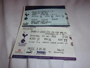 2 X TOTTENHAM HOTSPUR USED TICKETS FA CUP 2007 + 10 CHELSEA /LEEDS UTD - Picture 1 of 1