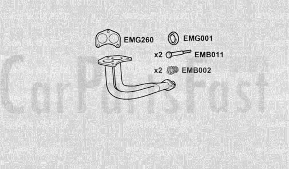 TUBO Frontal EXSZ2010 Suzuki Swift 1.3 Gasolina Hatchback 03/1989 A 07/1992 - Imagen 1 de 1