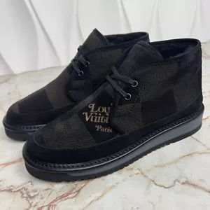 Louis Vuitton NIGO Cozy Line LV Damier Giant Stiefeletten Wildleder 7 LV 8 US 41 EU * - Bild 1 von 11