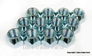 Pack of 12 Trailer RV 1/2"-20 Cone Wheel Nuts - Bild 1 von 2