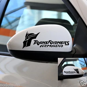 Car Decal Transformers Decepticon Motorcycle Vinyl Wing Mirror Sticker TF13 2Pcs - Foto 1 di 4