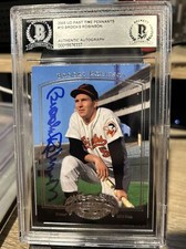 Signed 2005 UD Past Time Pennants #10 Brooks Robinson Orioles BAS beckett auto