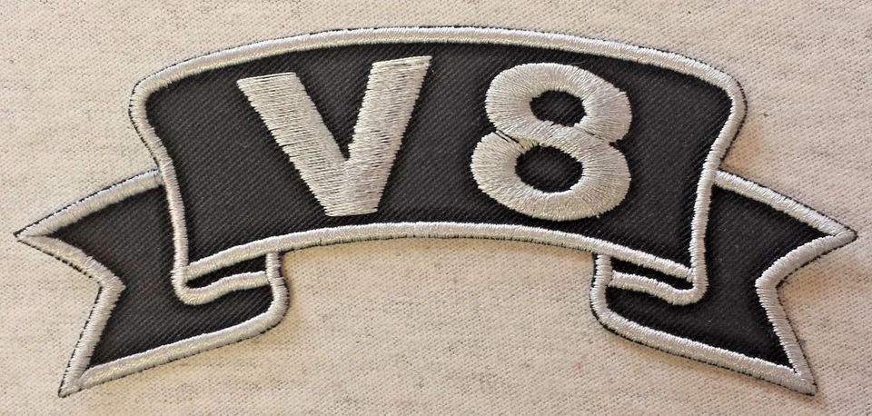 PABA Patch Aufnäher V8 Hot Rod Big Block Aufnäher Route 66 Motorrad Custom USA 37