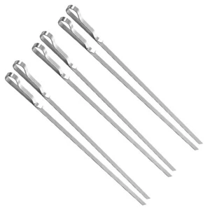 BBQ Skewers Grilling Roasting Sticks Reusable Grillings Skewers Barbecue Stick - Picture 1 of 12