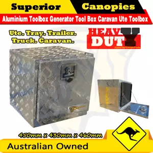 450 x 430 x 460 Aluminium Toolbox Generator Tool Box Caravan Ute Toolbox - Picture 1 of 4