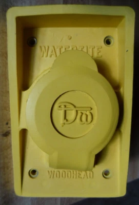Woodhead  60W47 Female Receptacle WATERTITE with COVER  NOS  MADE IN USA !!!! - Image 1 of 4