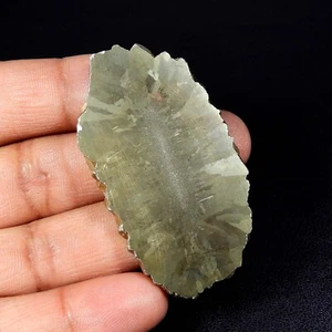 Golden Pyrite Slice Cabochon Geode Loose Natural Gemstone 174 Cts PS-20 - Picture 1 of 6
