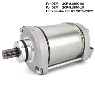 Starter Motor For Yamaha YZF R1 R1M 2015-2022 MT10 MT-10 SP MTN1000 2017-2022 - Imagem 1 de 4