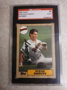 1987 Topps Steve Garvey #100  PSA Authenic San Diego Padres  - Picture 1 of 2