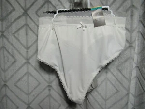 New Secret Treasures 3 Piece Panties Size 12 Thong White Gray Black Nylon - Picture 1 of 3