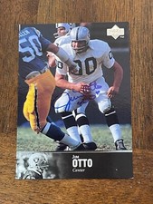 JIM OTTO 1997 UPPER DECK LEGENDS FOOTBALL AUTOGRAPHED CARD OAKLAND RAIDERS AUTO