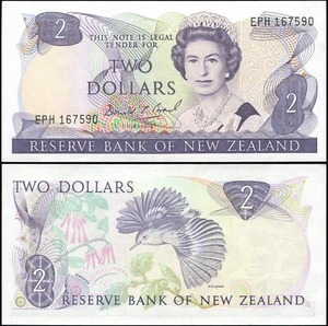 New Zealand Banknote 2 dollars ND (1989) Unc Cat# P.170c - Picture 1 of 1