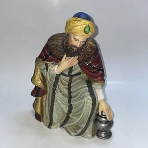 Grandeur Noel kniender König Krippe Porzellan Ersatzfigur 1999 - Bild 1 von 9