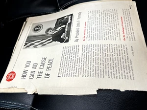 Original 1963 FAMILY CIRCLE Magazin - JFK: "How You Can Aid The Cause Of Peace" - Bild 1 von 8