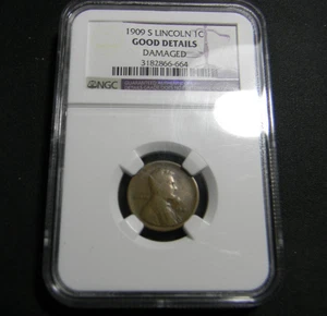 1909 S Lincoln Cent NGC Certified Good Details - Picture 1 of 4