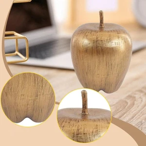 Apple Statue Christmas Gift Decorative Figurine for Desk Bedroom Office - Picture 1 of 7