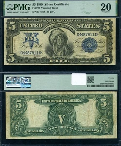 FR. 273 $5 1899 Silver Certificate PMG VF20 - Picture 1 of 3