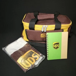 3 UPS Marken Werbe Set hängend Sport Handtuch Notizbuch weich Mittagessen Kühlbox - Bild 1 von 14