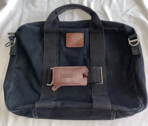 Maletín de colección Lands End Square Rigger Bag para computadora portátil hecho en EE. UU. Etiqueta de equipaje - Imagen 1 de 4
