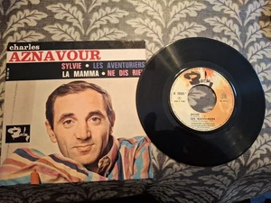 CHARLES AZNAVOUR "SYLVIE" FRANCE VINYL EP 1963 REISSUE - Bild 1 von 2