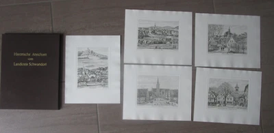 Historische Ansichten vom Landkreis Schwandorf - 5 Radierungen, Aus Anlaß des 15 - Bild 1 von 3