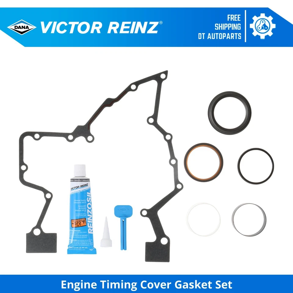 Juego de juntas de cubierta de distribución de motor L6 6,7 L para Ram 3500 2011-2015 Victor Reinz 2012 Foto 1 de 1