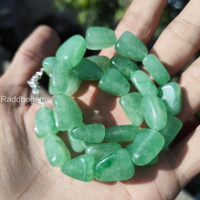 AAA Green Chrysoprase Beads • Natural Gemstone Strand • Healing Crystal Beads - Image 1 of 4