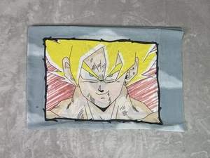 Vintage Dragon Ball Z Kissenbezug Super Saiyin Goku Krillin 2000’s Y2K Stain Rare - Bild 1 von 7