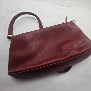 Borsa a tracolla vintage Liz Claiborne bordeaux Y2K borsa ecopelle anni 90 rossa - Foto 1 di 10