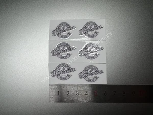 6Pcs For Gibson Custom Shop Guitar Bass Headstock Neck Vinly UV RAISED Stickers - Picture 1 of 8