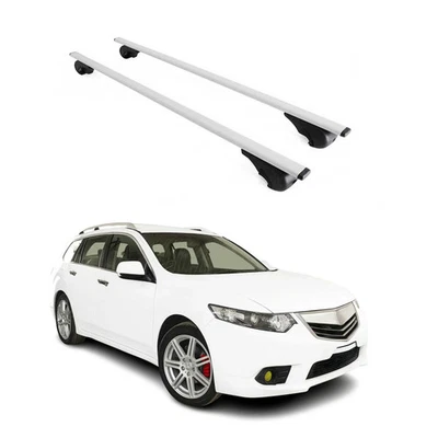 Barras transversales de techo duraderas para Acura TSX Sport Wagon 2011-2014 gris Foto 1 de 4