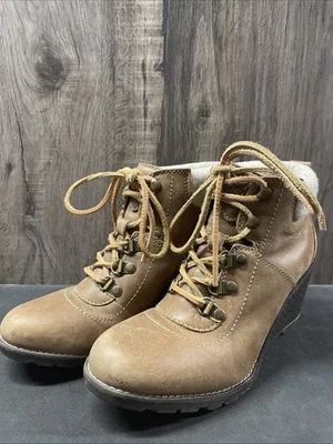 Botín de cuña Sperry Top-Sider Celeste Bliss cuero marrón tostado para mujer 7,5 Foto 1 de 4