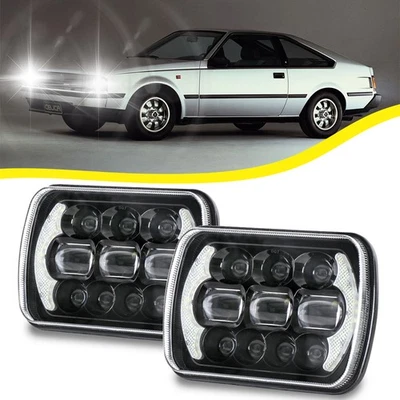 Par de faros LED DRL rectangulares de 5X7" 7x6 pulgadas para camioneta Toyota 4X4x4 Foto 1 de 4