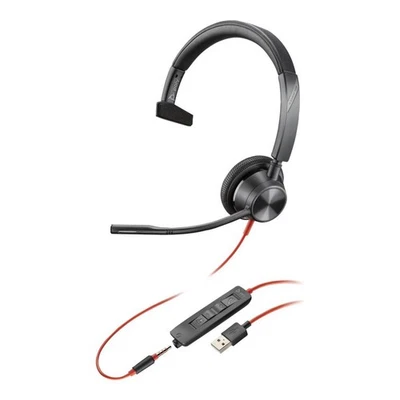 Poly Blackwire 3315 USB-A / 3.5mm Monaural Wired Headset 76J12AA with Carry Case - Image 1 of 3