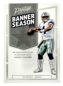 2017 Panini Prestige Banner Saison #1 Dak Prescott Dallas Cowboys - Bild 1 von 2