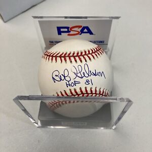 BOB GIBSON autograph SIGNED Baseball PSA DNA authentic OFFICIAL NL BALL auto HOF