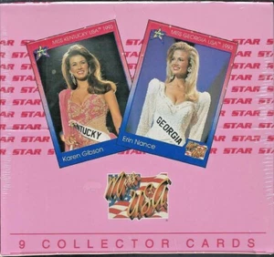 1992 Star International Miss USA Collector Cards Box Angie Sisk Kenya Moore - Picture 1 of 4