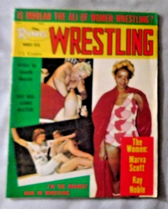 March 1976 The Ring Wrestling Magazine Ex+ - Marva Scott Kay Noble - Picture 1 of 1