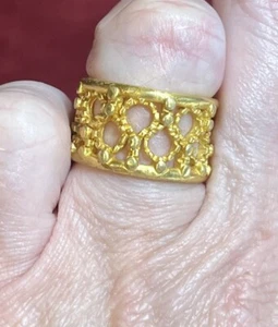 Early Julie Vos Mosaic Ring Gold Size 7 - Picture 1 of 7