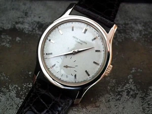 Oversize (35mm) 1950 Solid 18ct Rose Gold Patek Philippe Calatrava 2448 watch - Picture 1 of 13