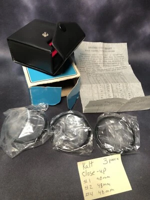 Kalt 48mm Close Up Lens Filter set #1 #2 #4 - Image 1 of 4